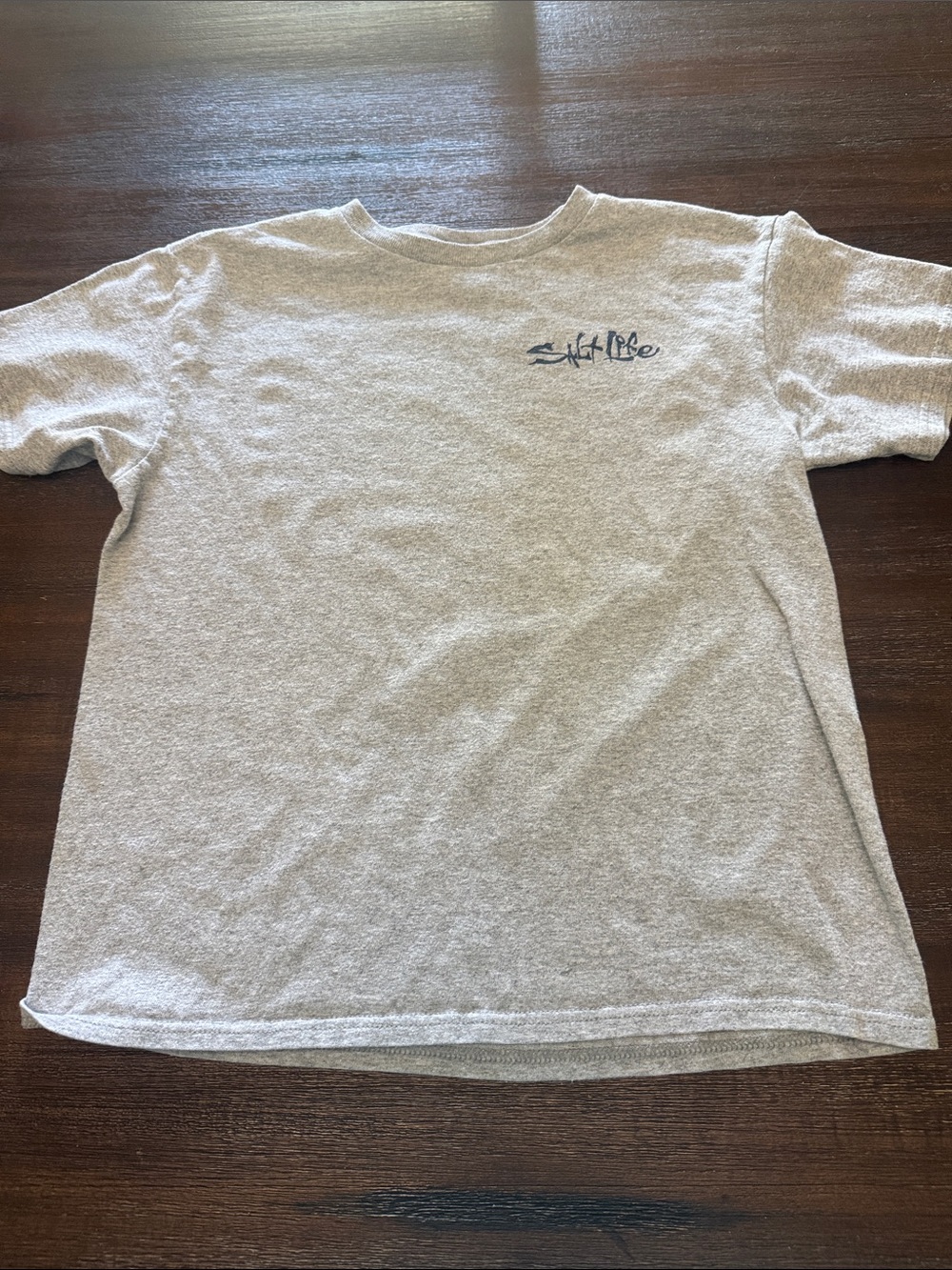 Salt Life Light Gray Short-Sleeve Logo Tee